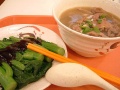 Beef noodle and vegetable